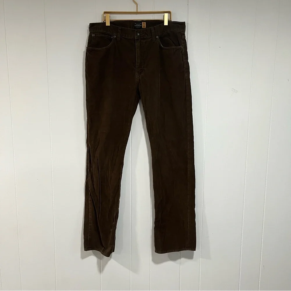 J. Crew Men's Corduroy Pants in Deep Brown